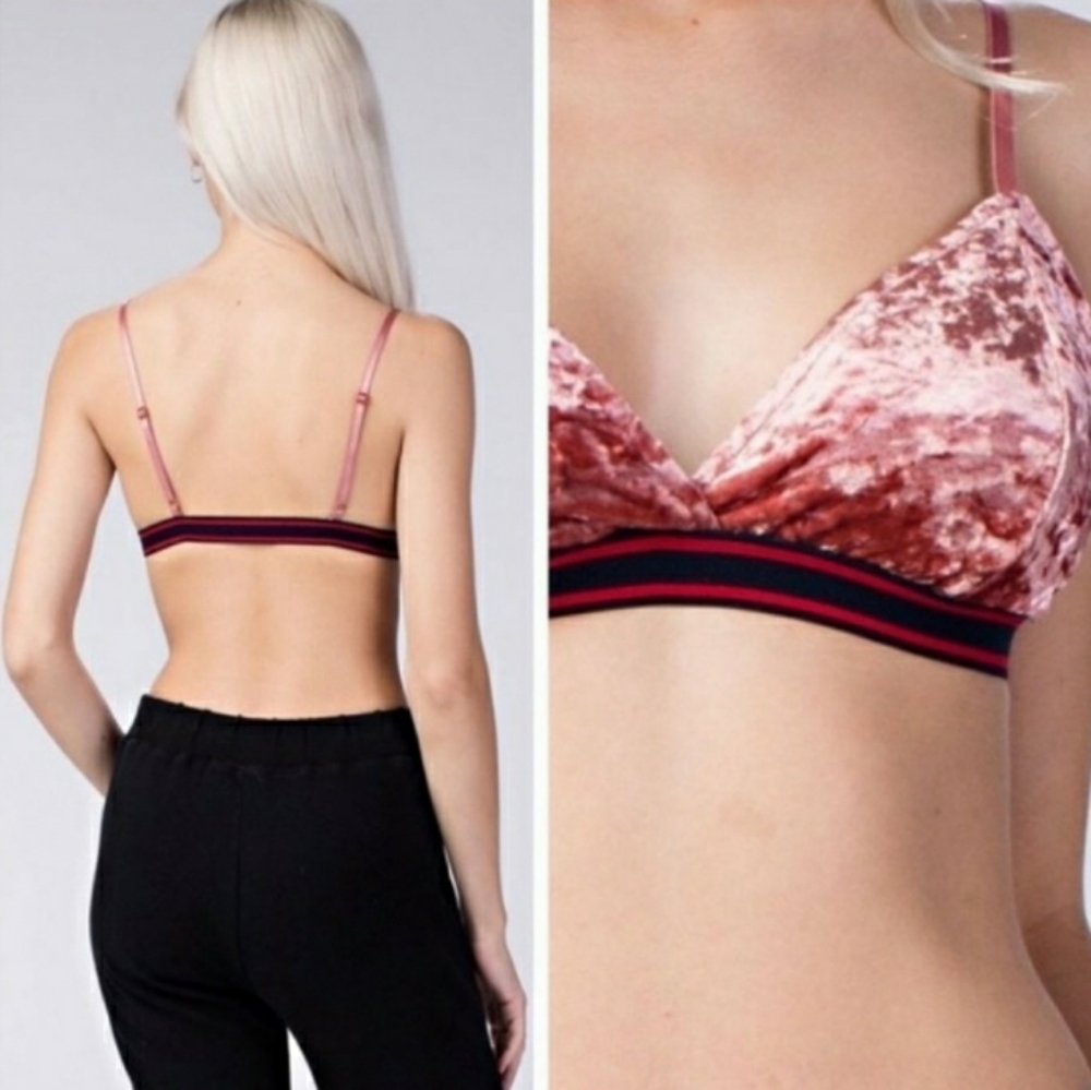 🍉Honey Punch velvet bralette🍉